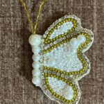 Golden Elegance Butterfly Brooch