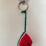 Handmade Crochet Watermelon Keychain