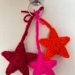 Handmade Crochet Star Keychain Set