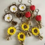 Mini Bloom Crochet Keychain